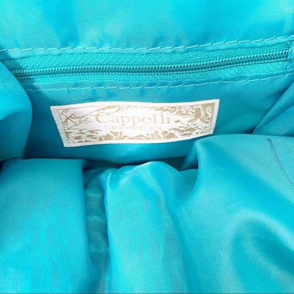 Cappelli Straworld Teal Paper Purse Bag - Picture 9 of 10